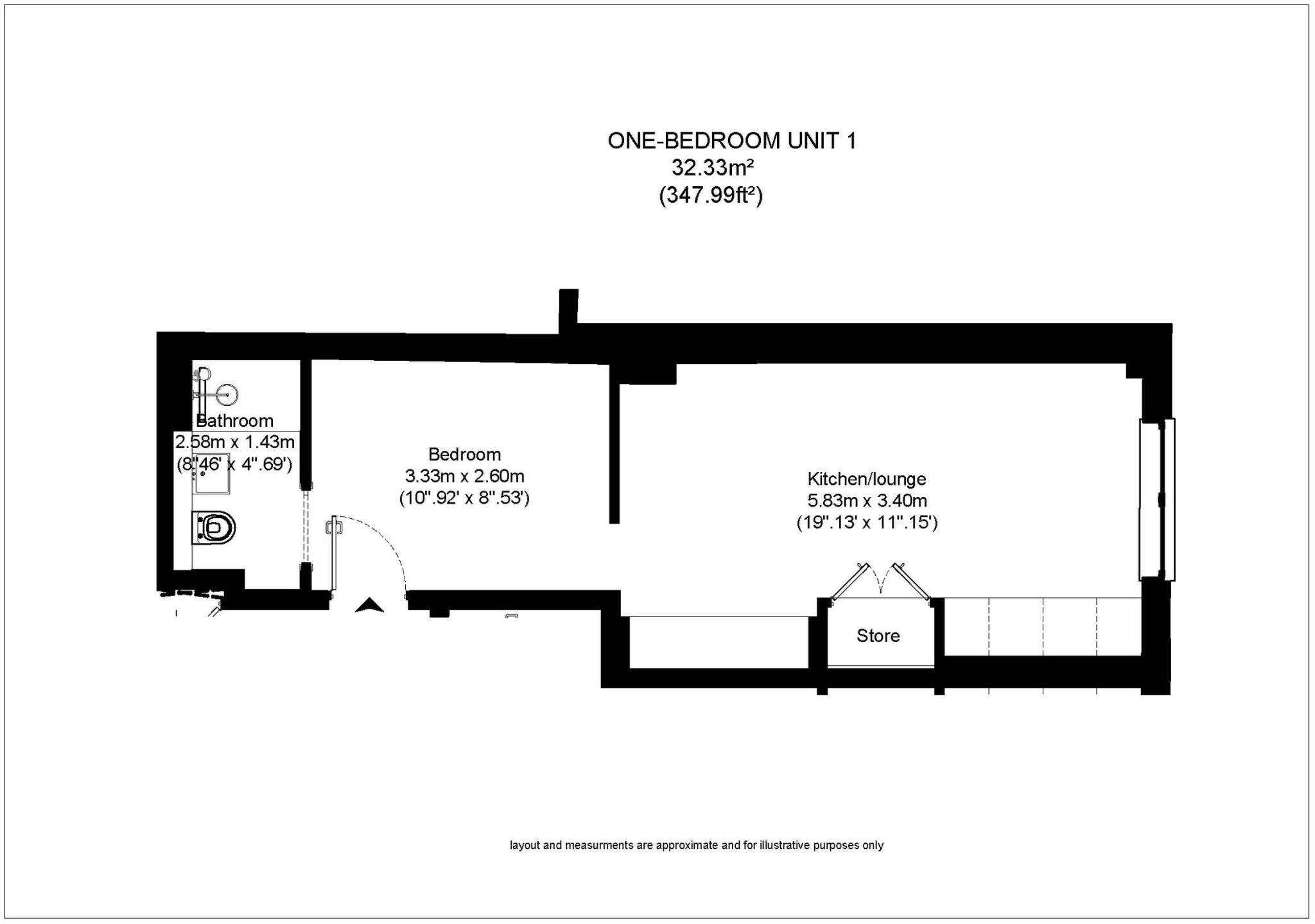 1 Orion House 106 Cranbrook Road, floorplan