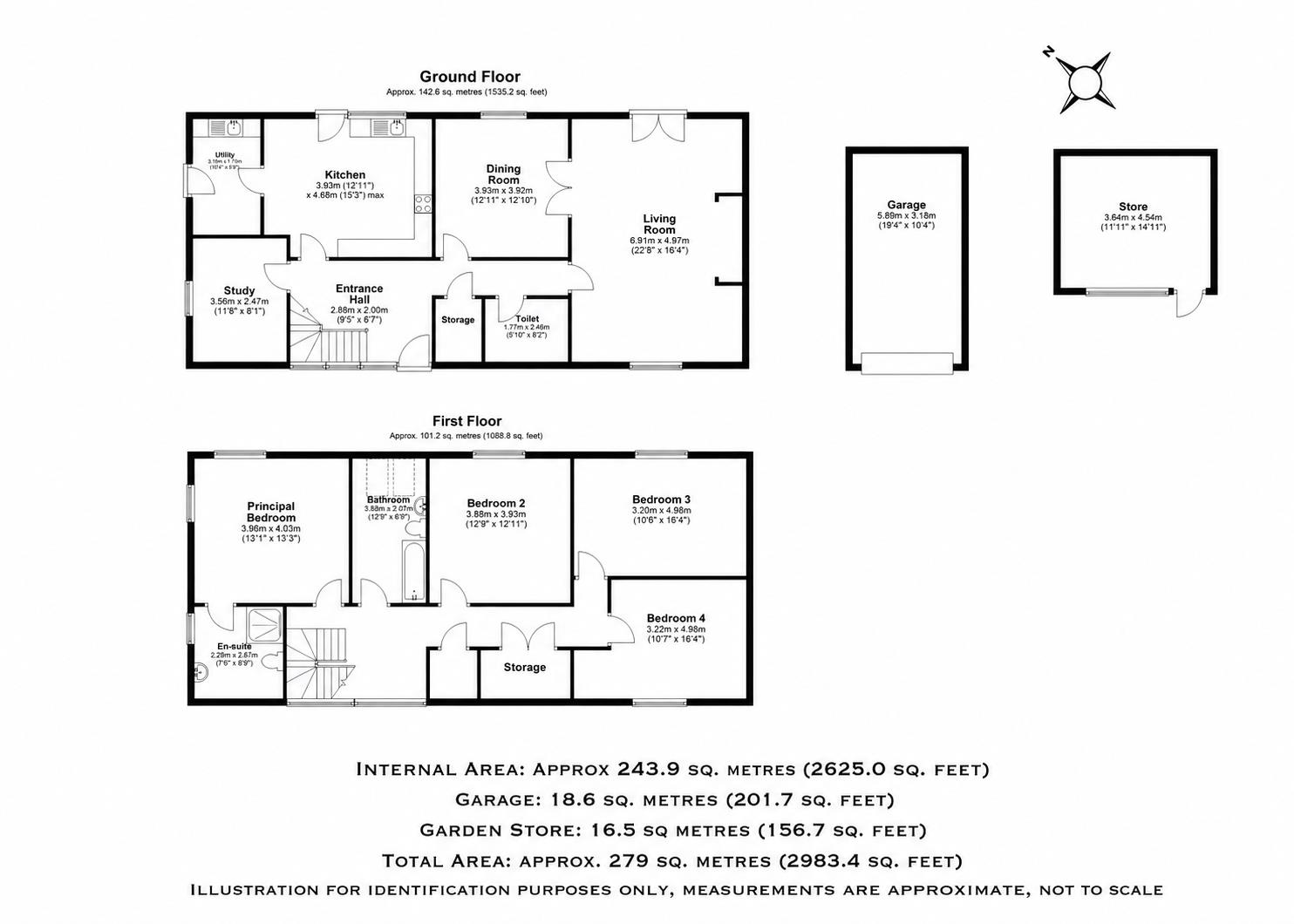 Wood Road, Kings Cliffe, Peterborough floorplan