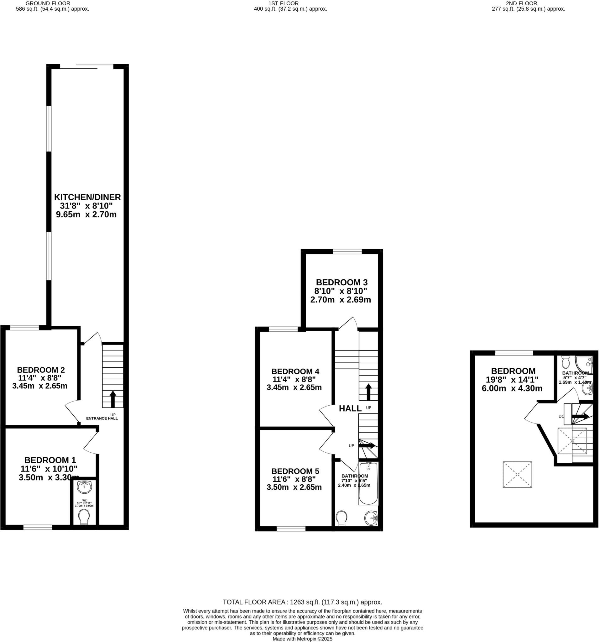 Treorchy Street, Cathays, Cardiff floorplan