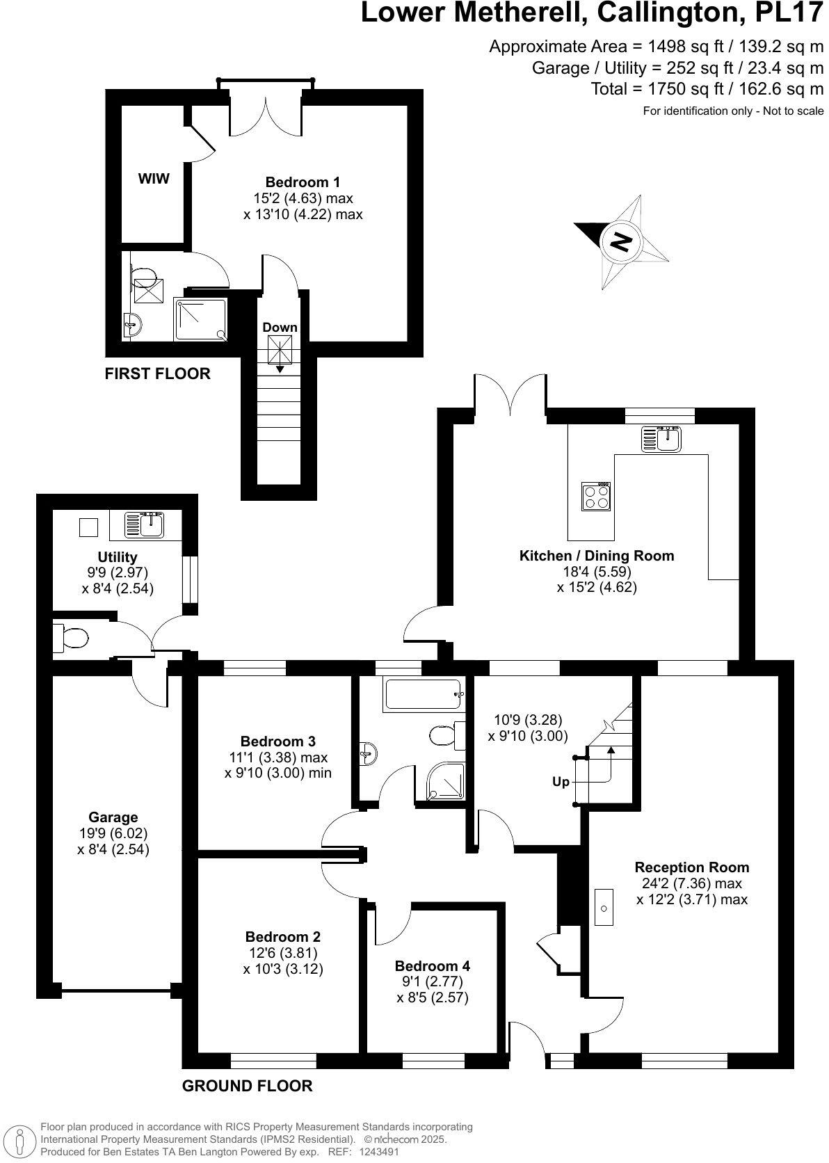 Lower Metherell, Callington, PL17 floorplan