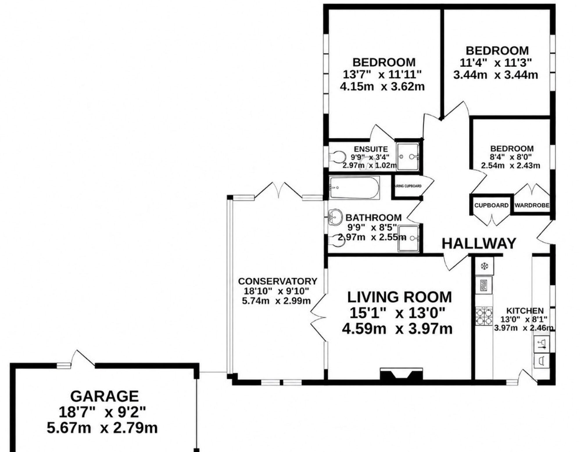 Roderick Avenue, Peacehaven, BN10 8BX floorplan