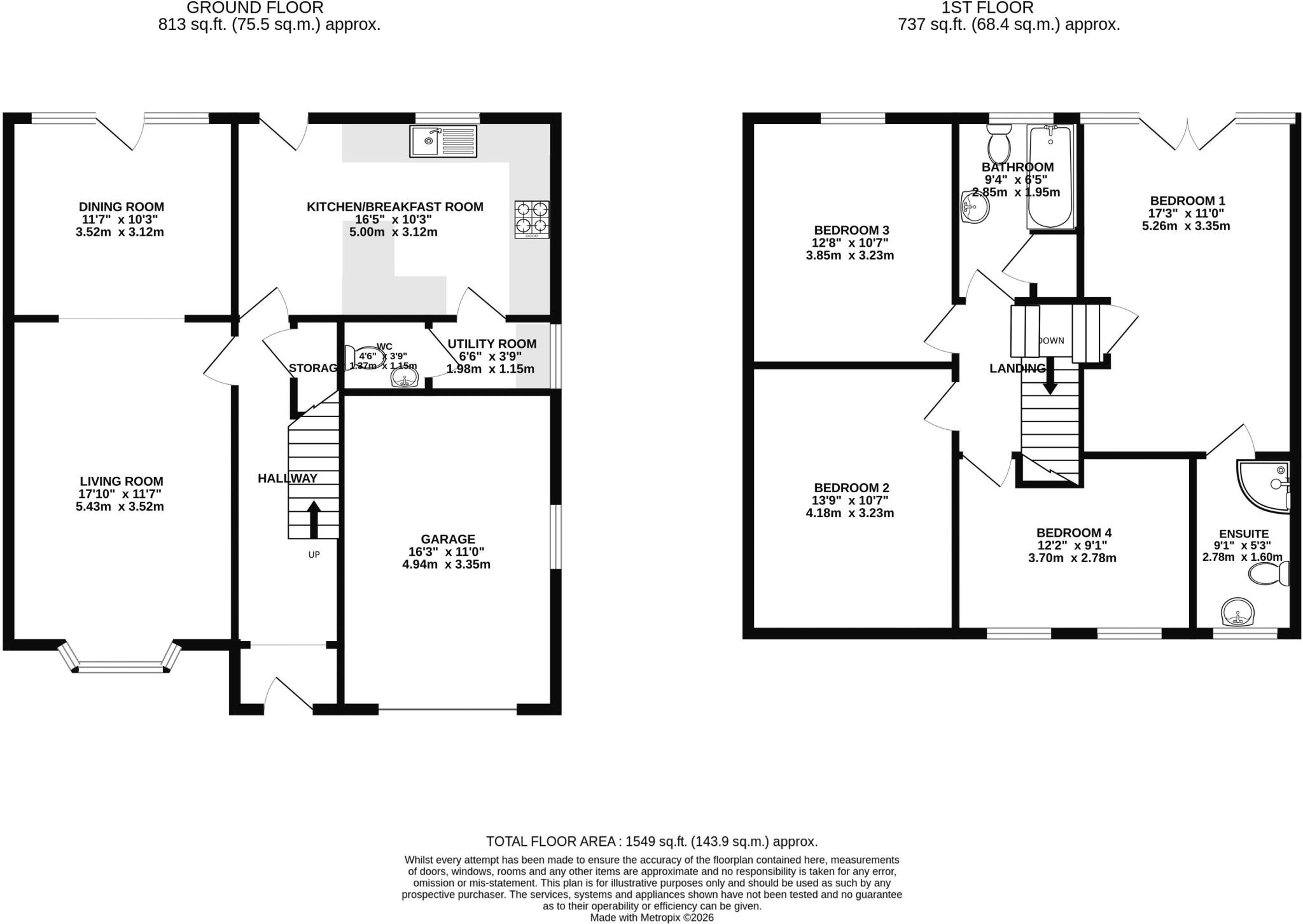 Glenside, Appley Bridge, Wigan floorplan
