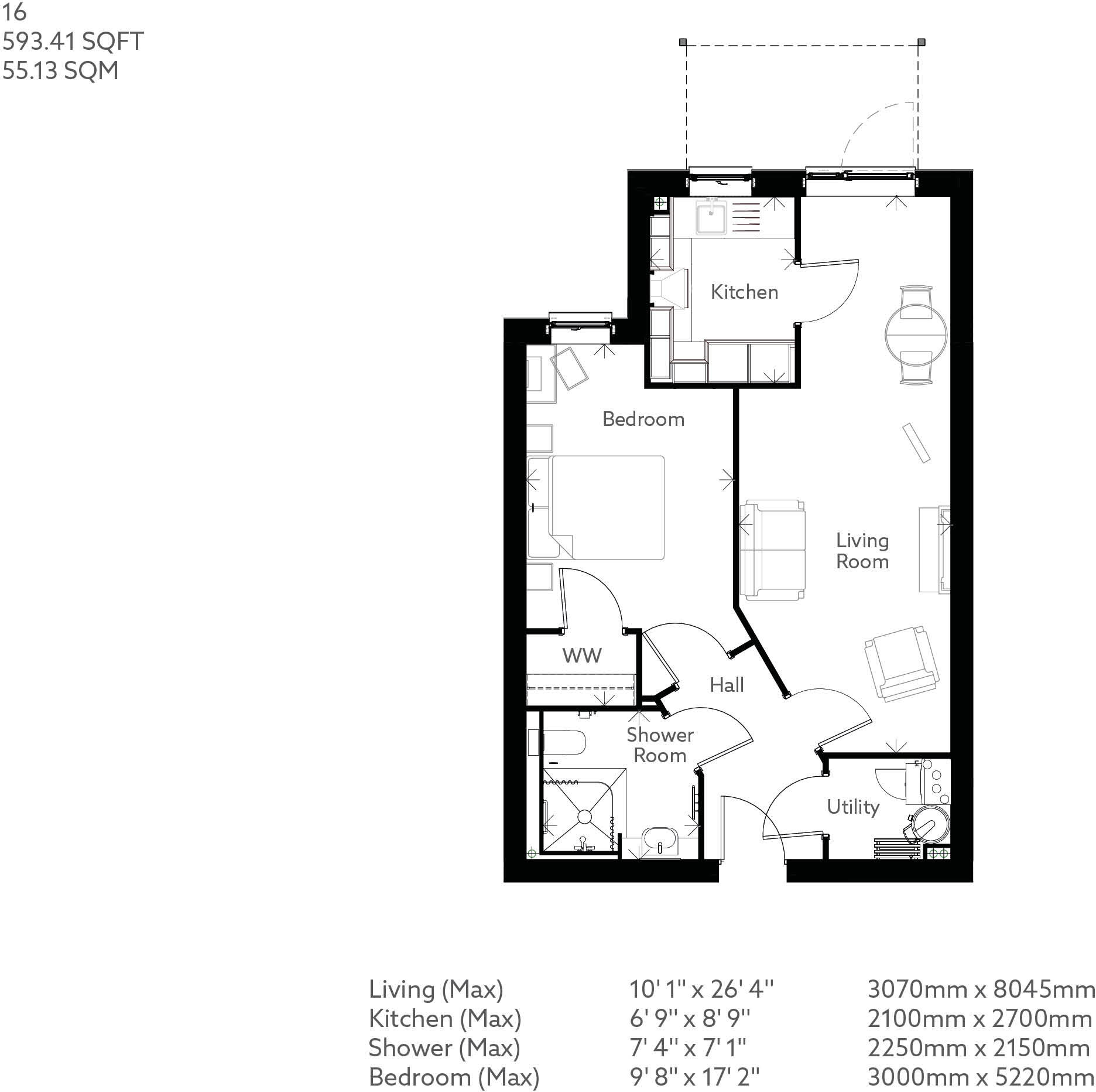 Flats 1 - 66, 
1 BANISTER ROAD,
Southampton,
SO15 floorplan