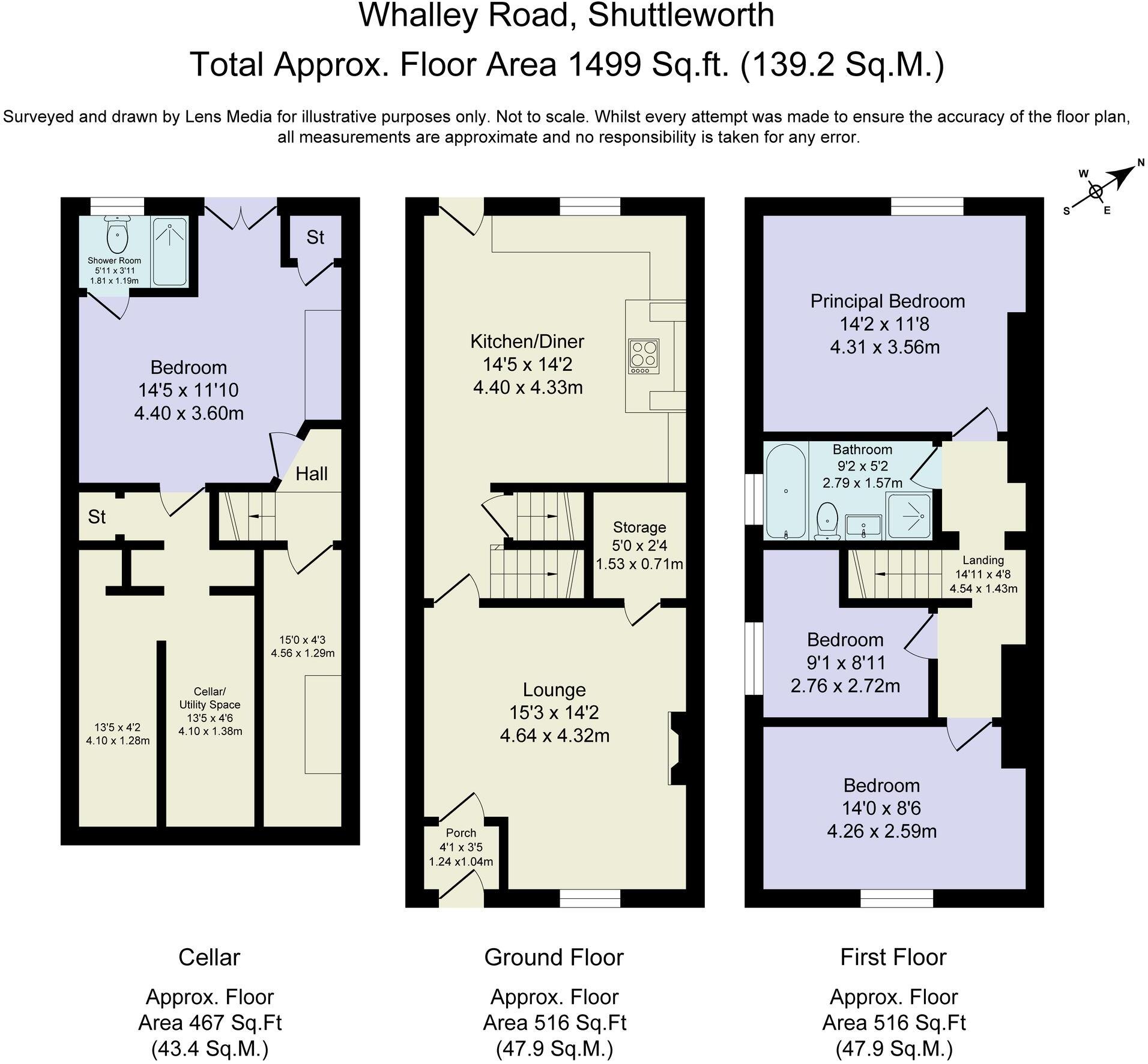 Whalley Road, Shuttleworth floorplan