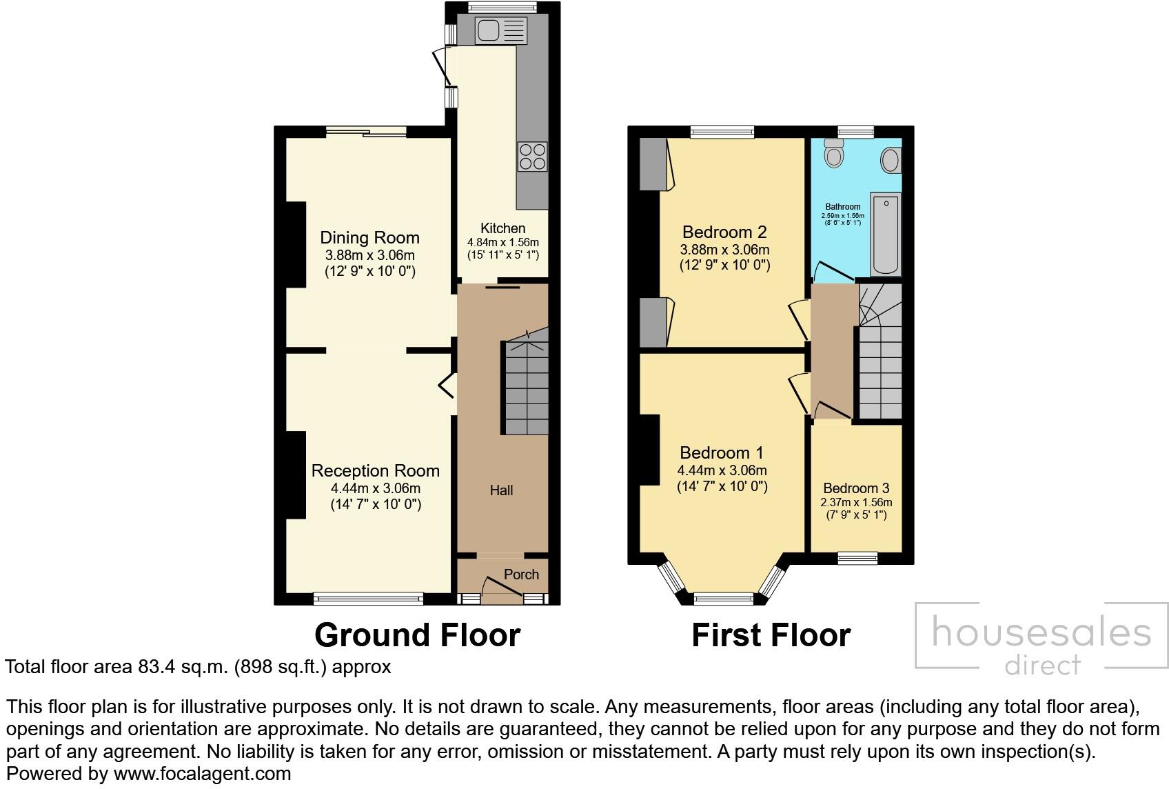 Ascot Road, London, SW17 floorplan