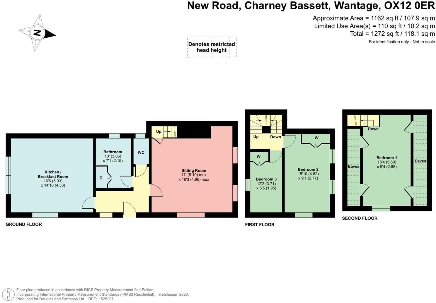 Charney Bassett, Wantage, Oxfordshire, OX12 floorplan