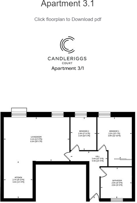 Candleriggs Court, Glasgow, G1 floorplan