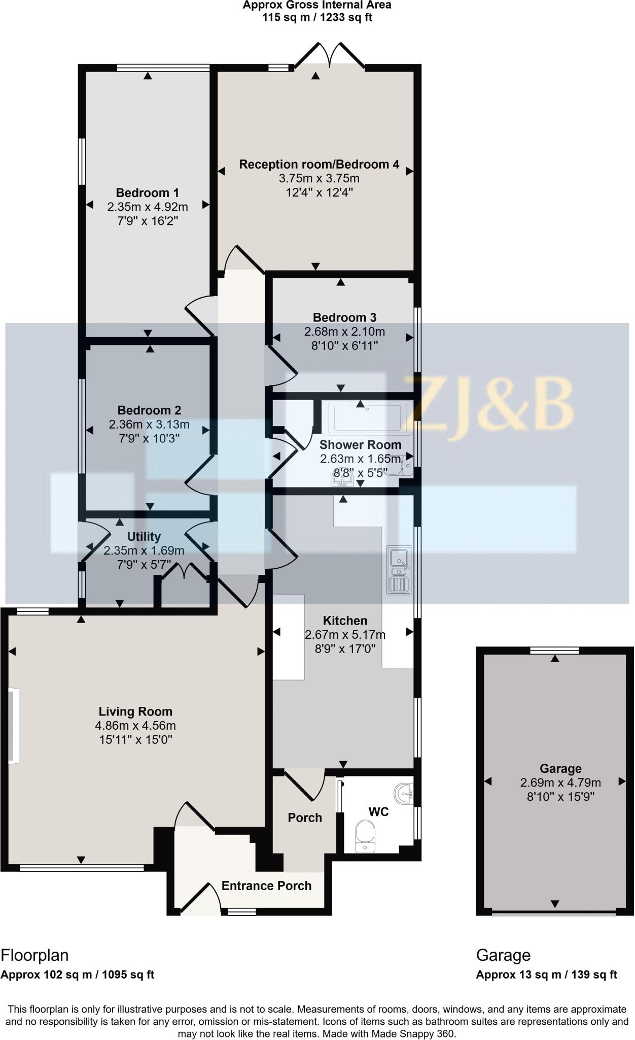 Ashford Drive, Pontesbury, Shrewsbury, SY5 0QR floorplan