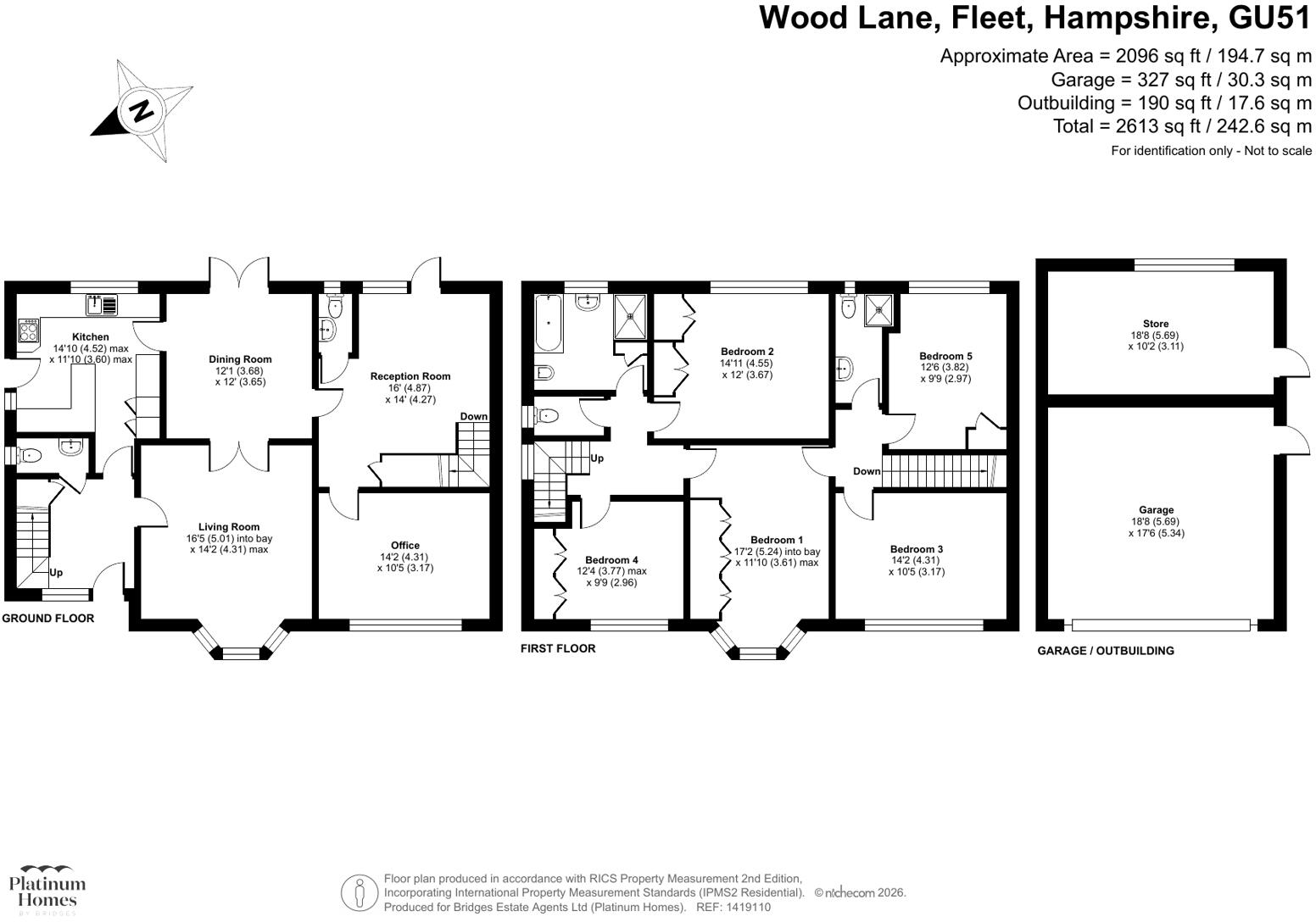 Wood Lane, Fleet, Hampshire, GU51 floorplan