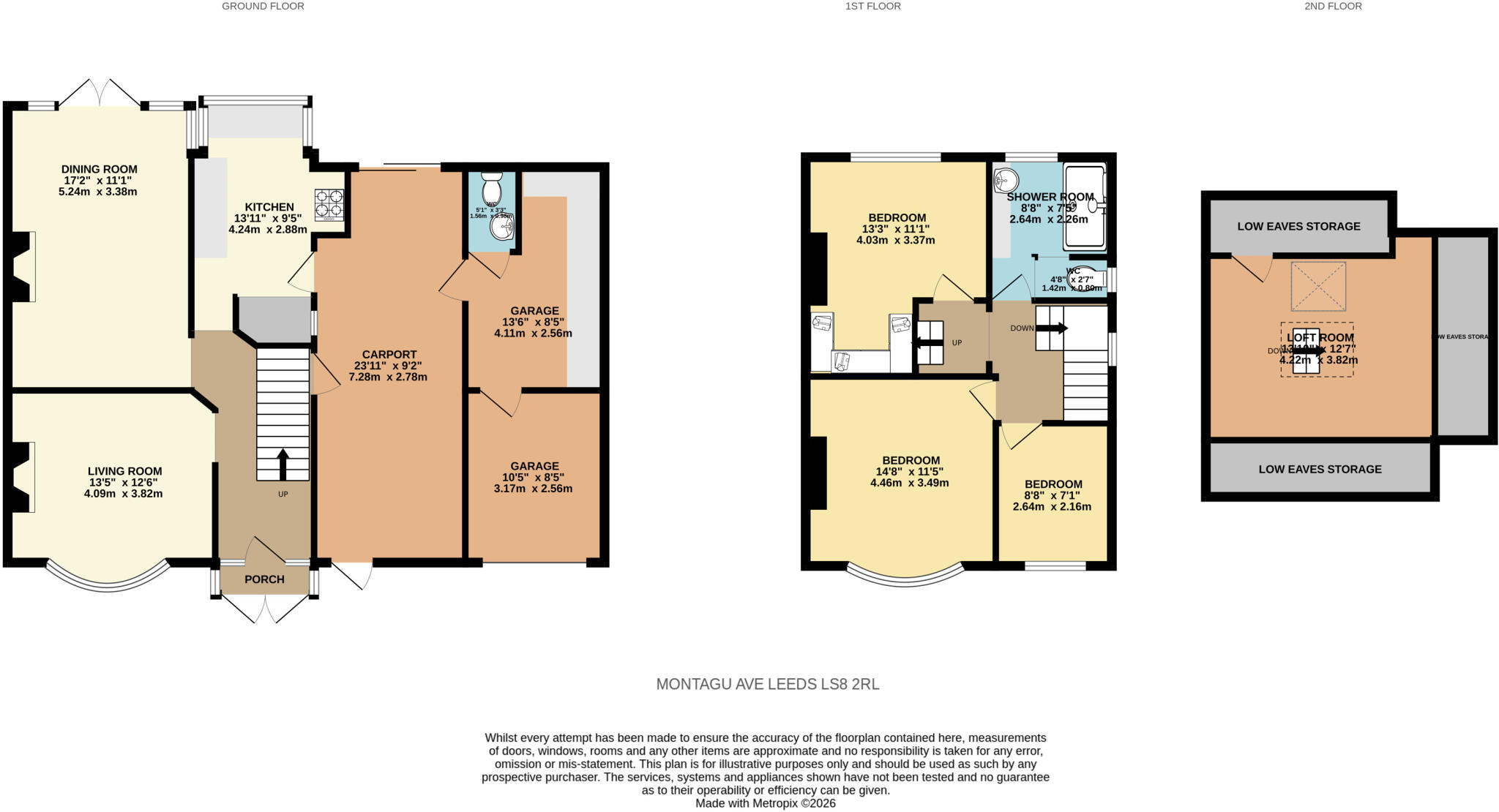 Montagu Avenue, Oakwood, Leeds, LS8 floorplan