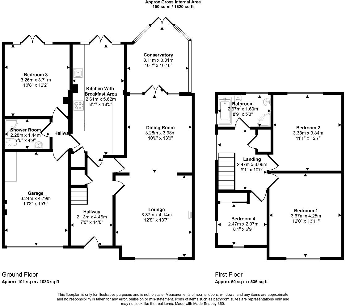 Queens Drive, Bedford, MK41 9BP floorplan