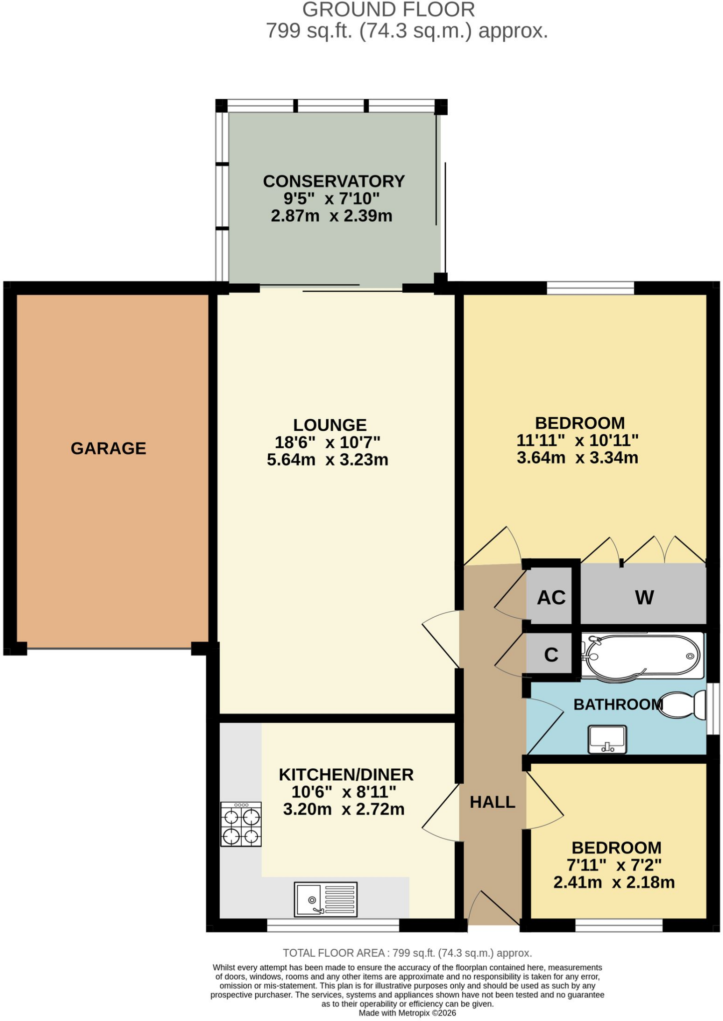 Garratt Close, Hedge End, SO30 floorplan