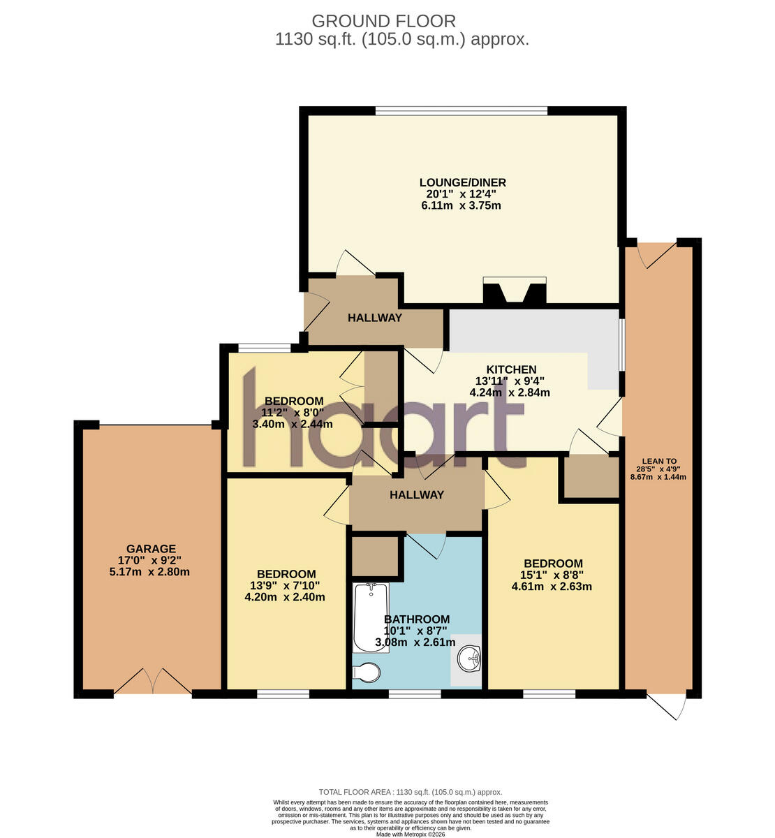 Spring Close, Loughborough floorplan