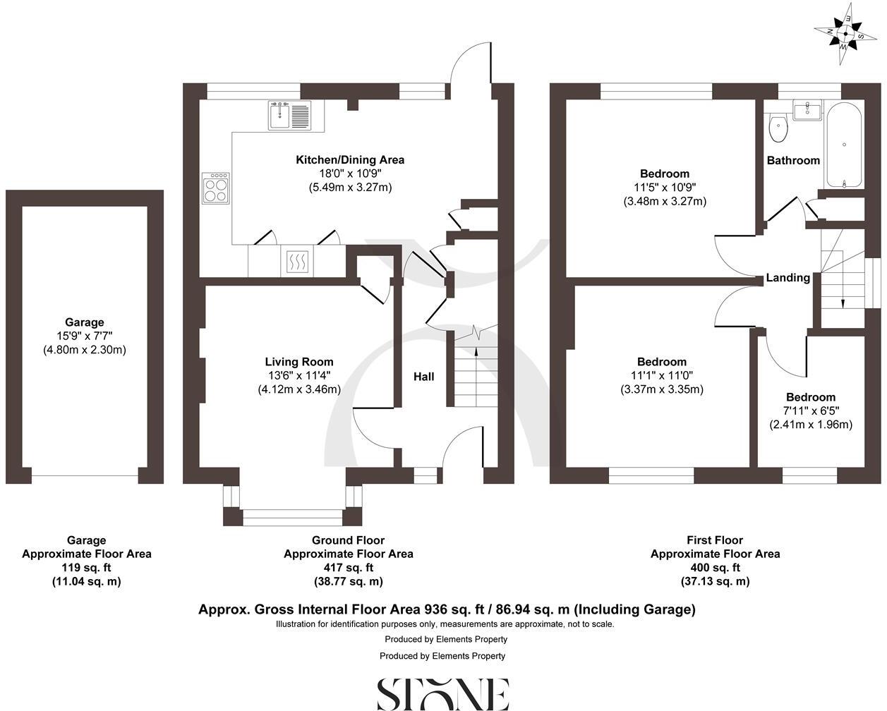 Batts Hill, Redhill floorplan
