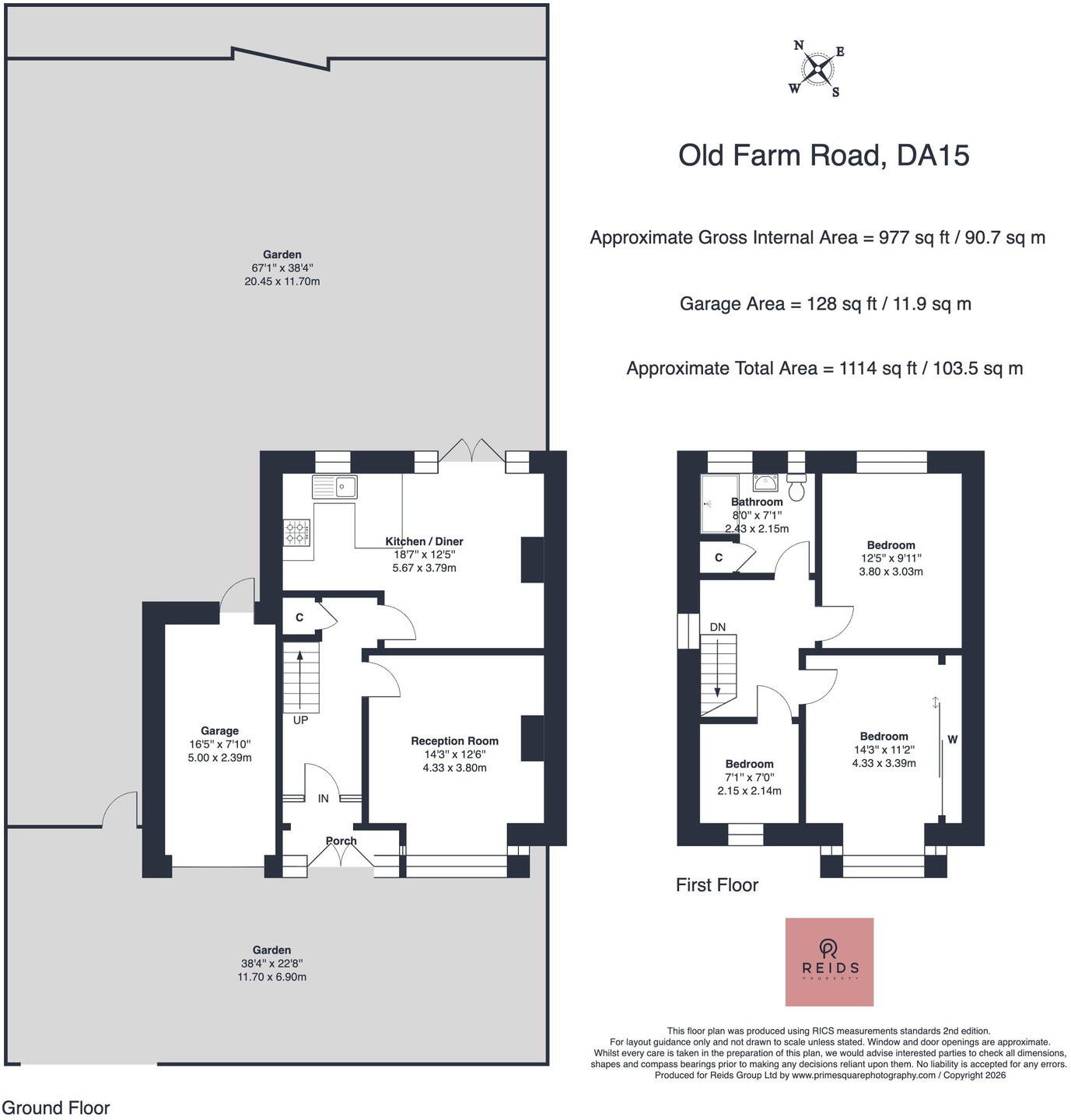 Old Farm Avenue, Sidcup, DA15 floorplan