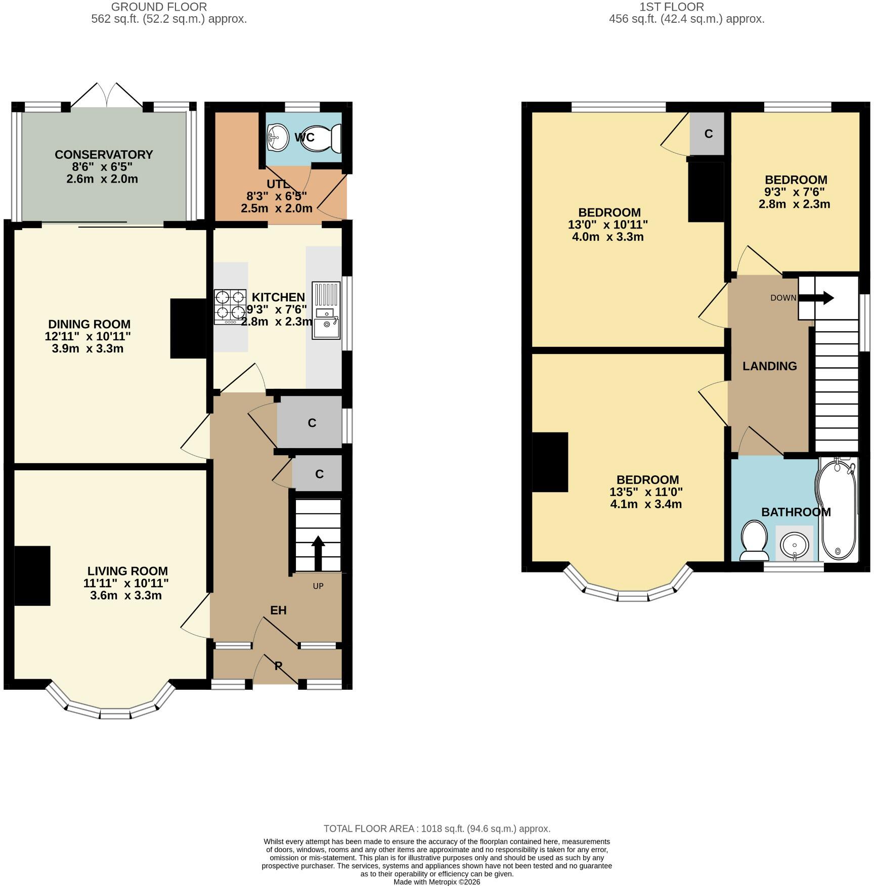 Court Road, Malvern, Worcestershire, WR14 3BL floorplan