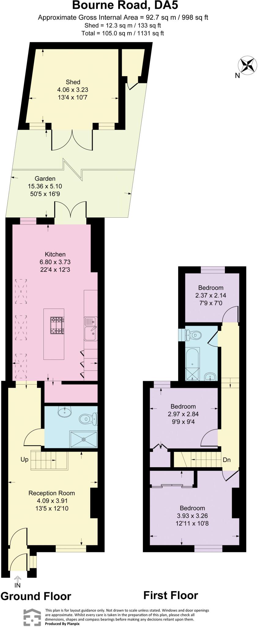 Bourne Road, Bexley floorplan