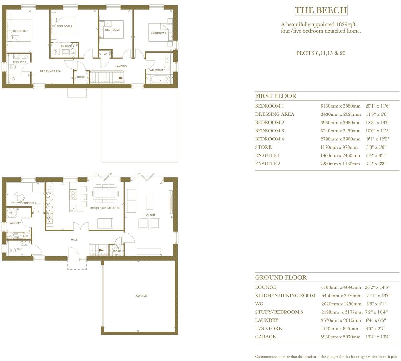 The Beech - The Residences @ Eastwood Park, Falfield, Wotton-under-Edge, Gloucestershire, GL12 floorplan