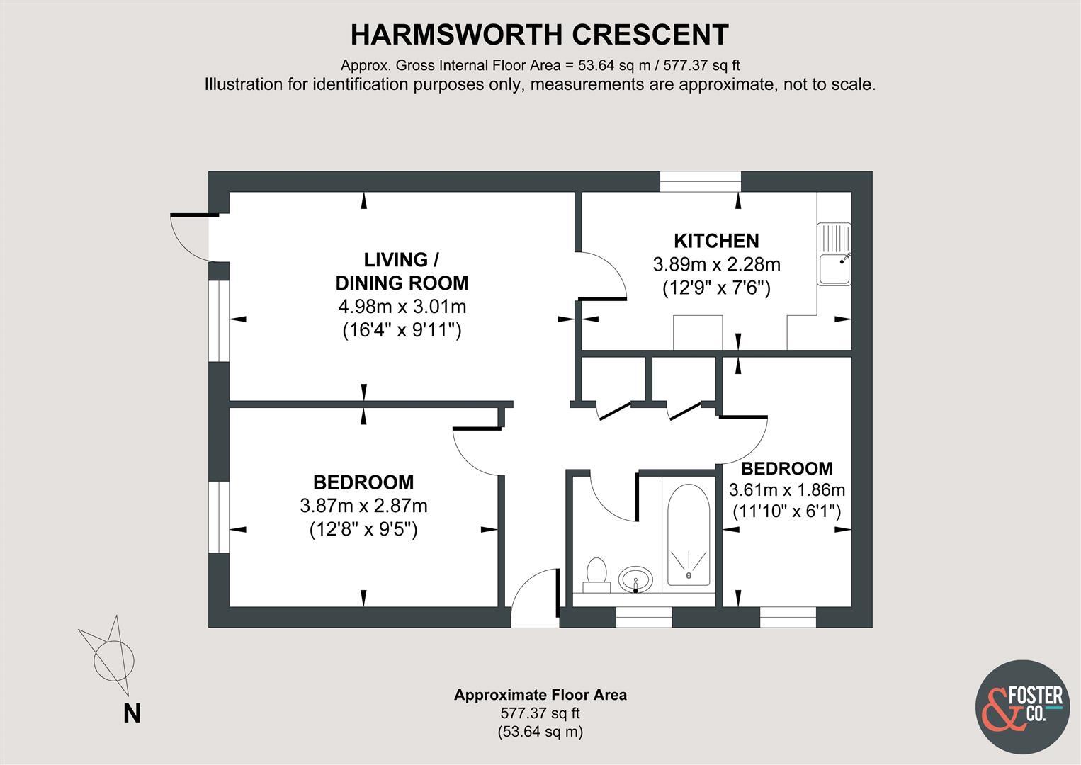 Harmsworth Crescent, Hove floorplan