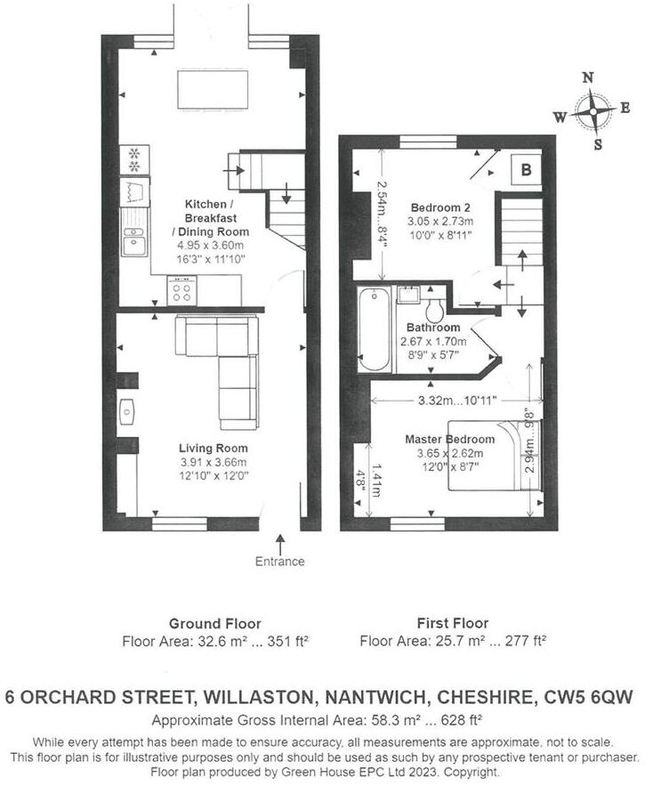 Orchard Street, Willaston, Cheshire floorplan