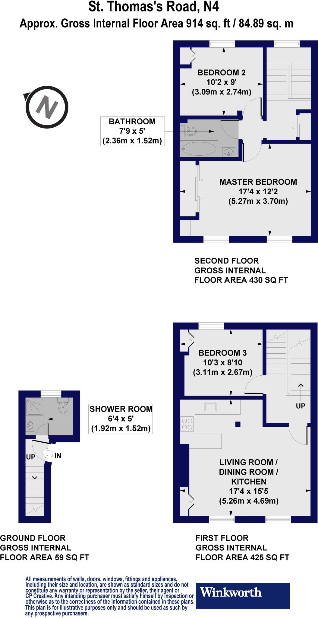 St. Thomas's Road, London, N4 floorplan