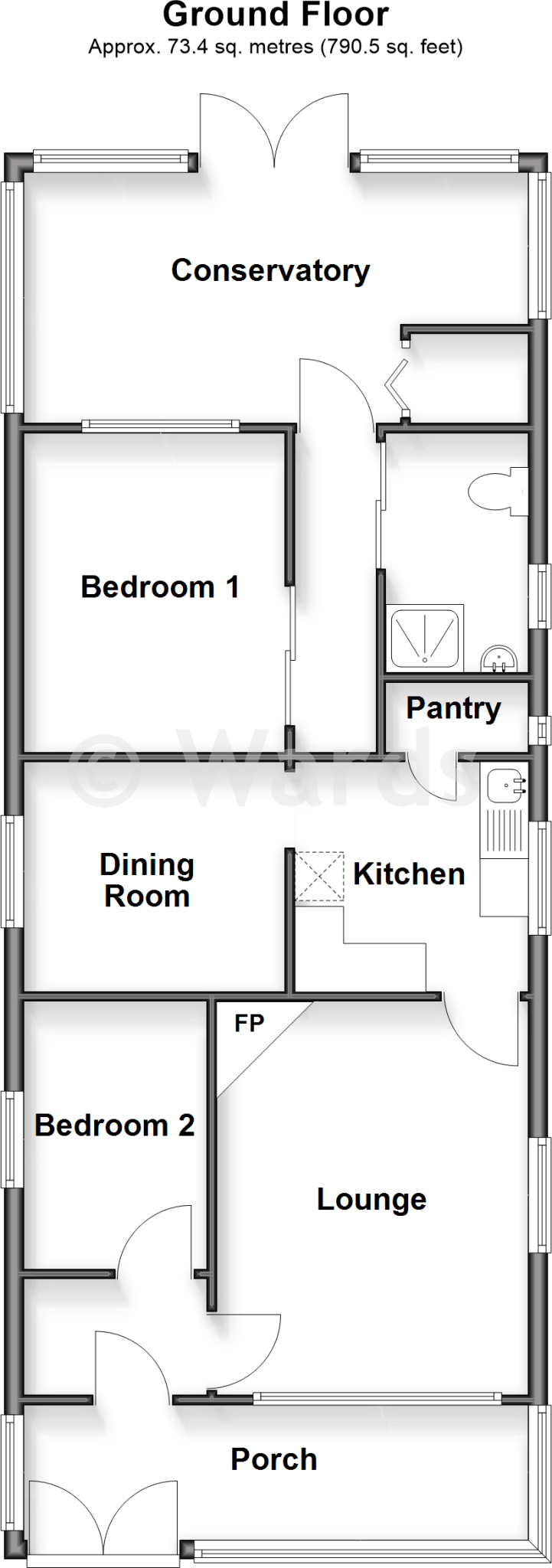 Cliff Gardens, Minster-On-Sea, Sheerness, Kent floorplan