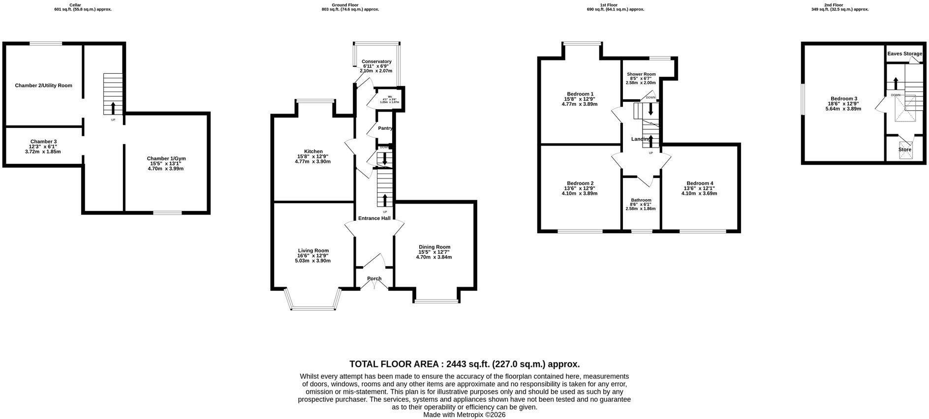 Woodbine Crescent, Stockport, SK2 floorplan