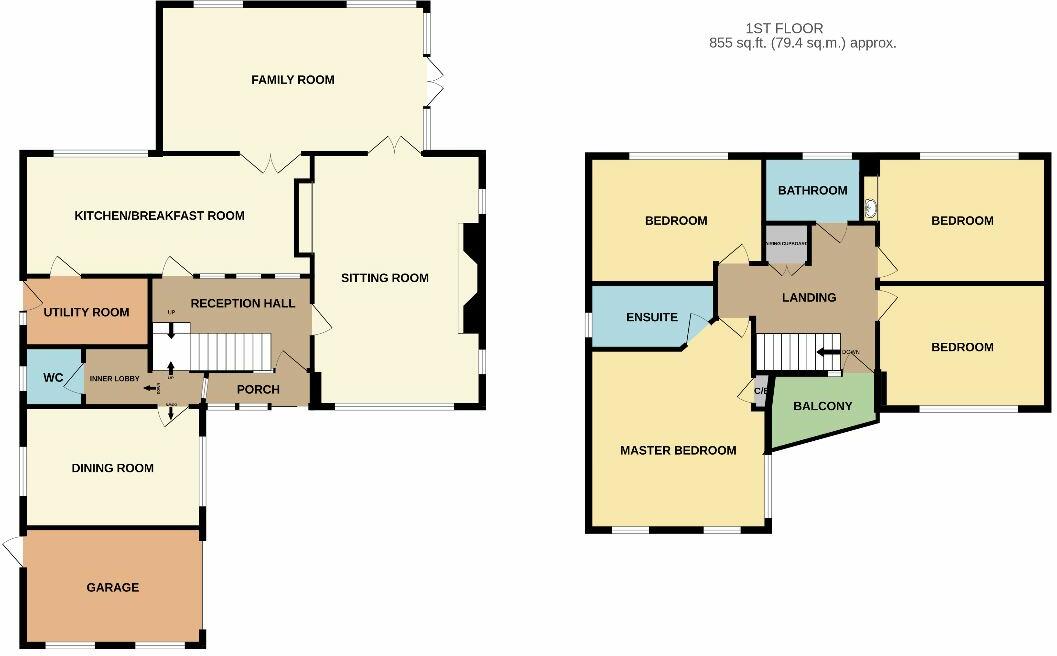 Bell Lane, Moulton floorplan