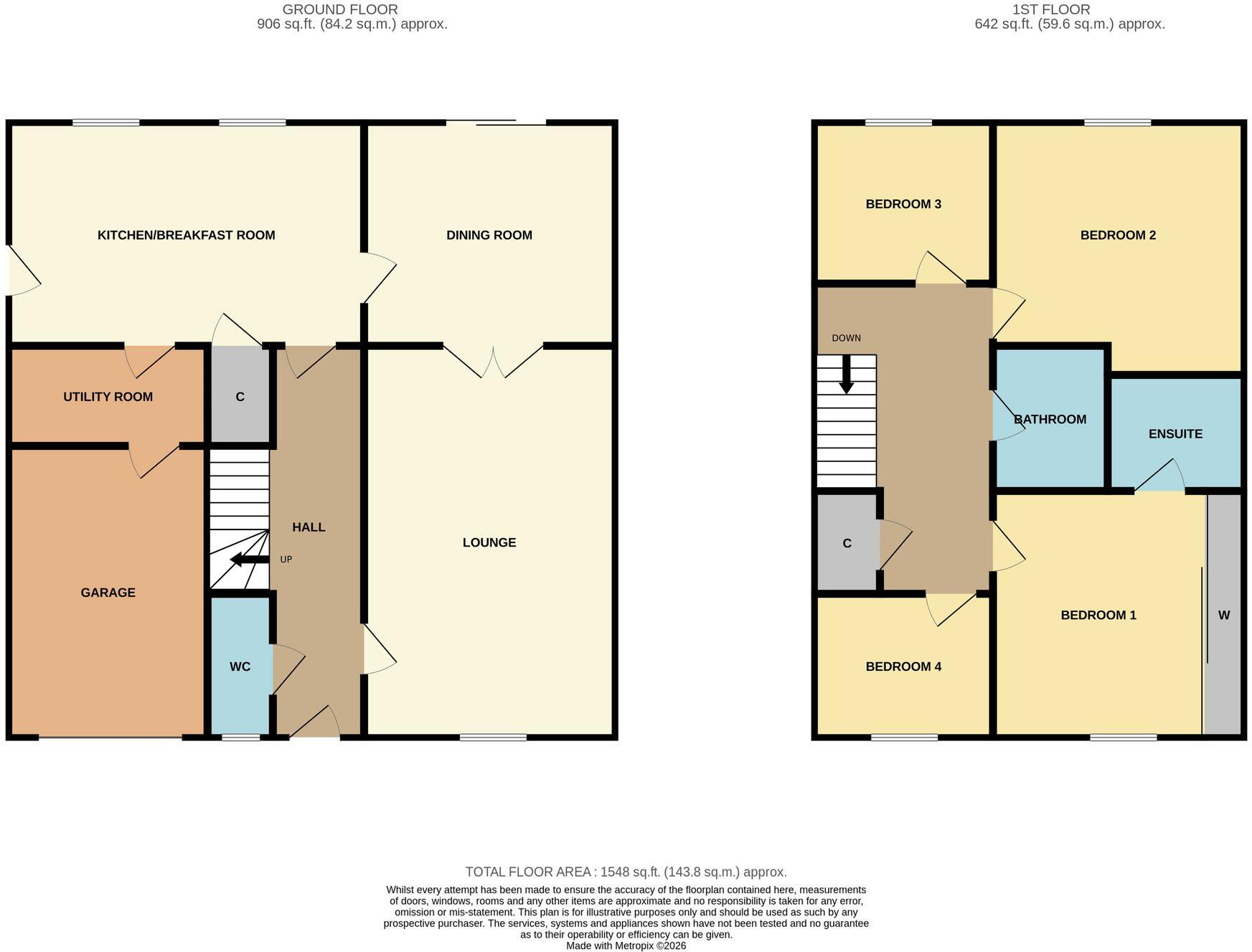 Fernwood, Coulby Newham, TS8 floorplan