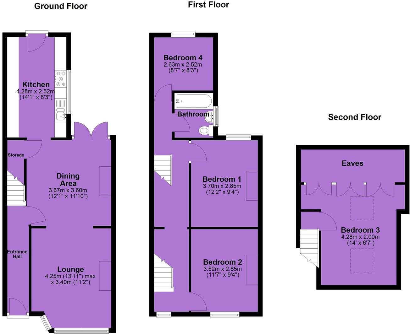 Khartoum Street, Old Trafford floorplan