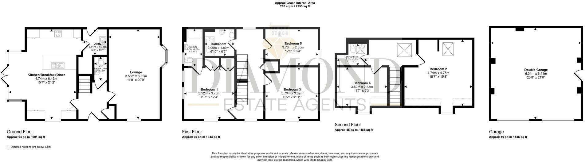Par Drive, Tiverton, EX16 floorplan