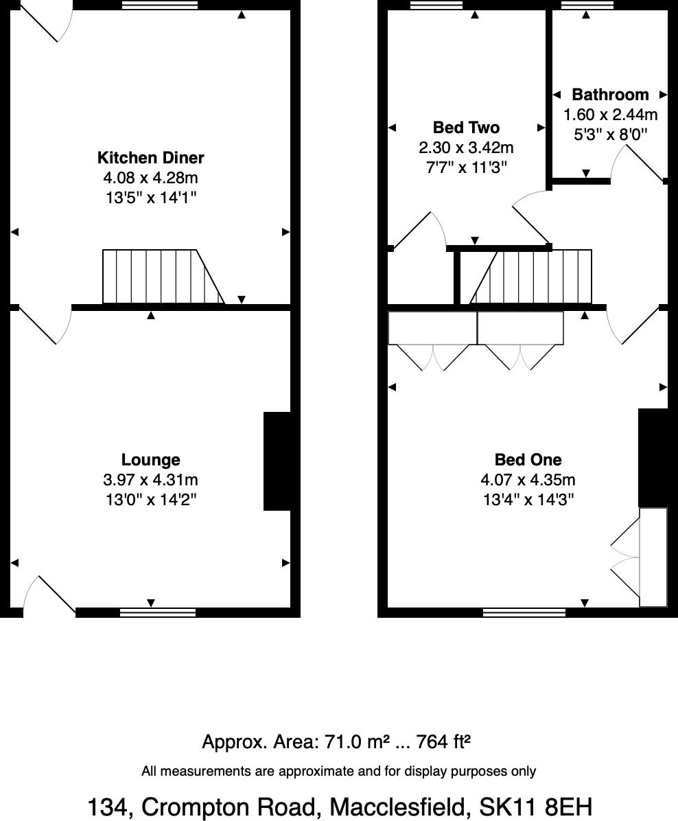 Crompton Road, Macclesfield, SK11 8EH floorplan