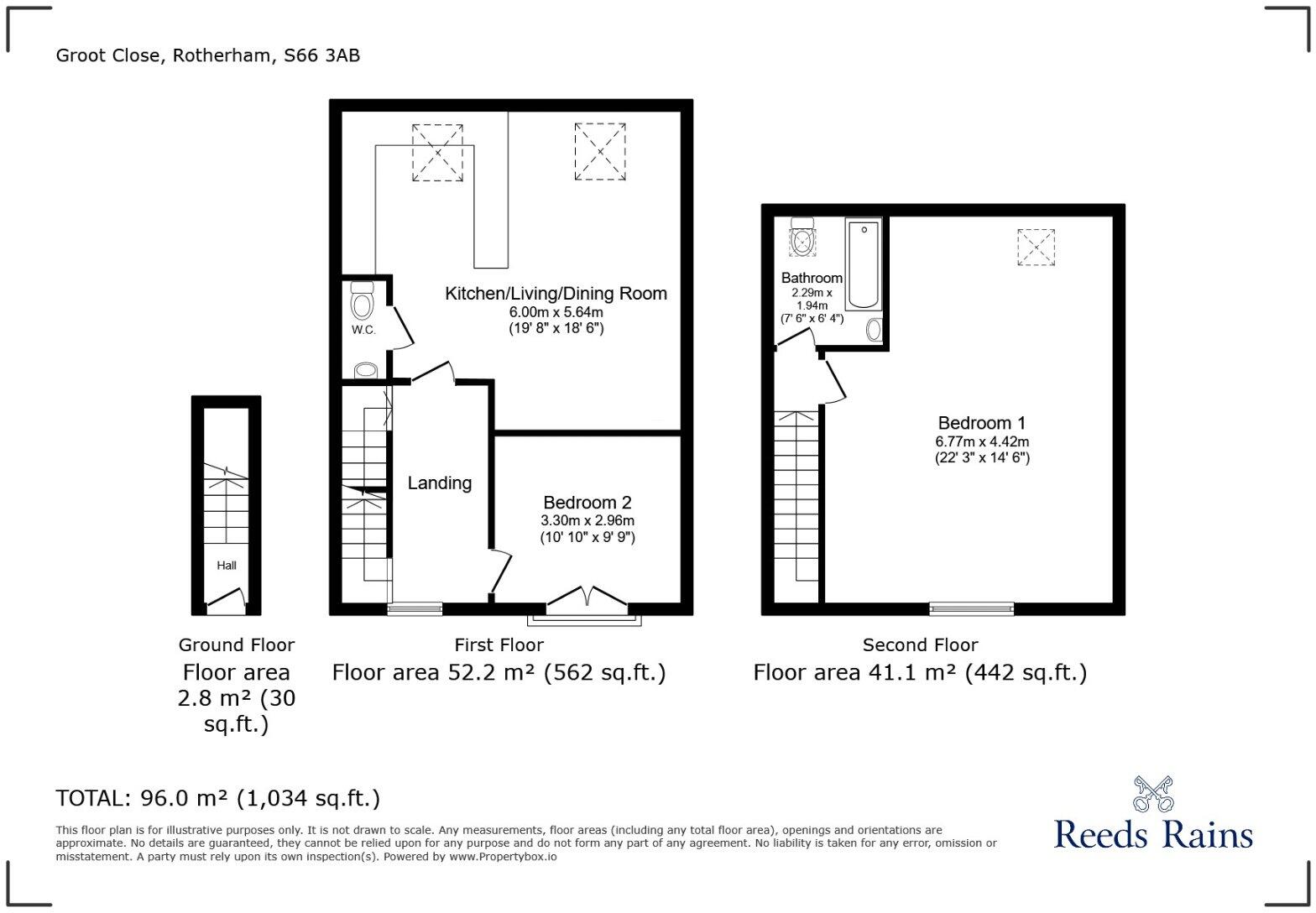 Groot Close, Sunnyside, Rotherham, South Yorkshire, S66 floorplan