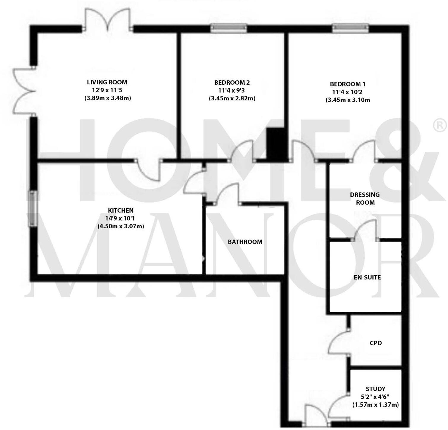 Whitley Willows, Lepton, HD8 floorplan