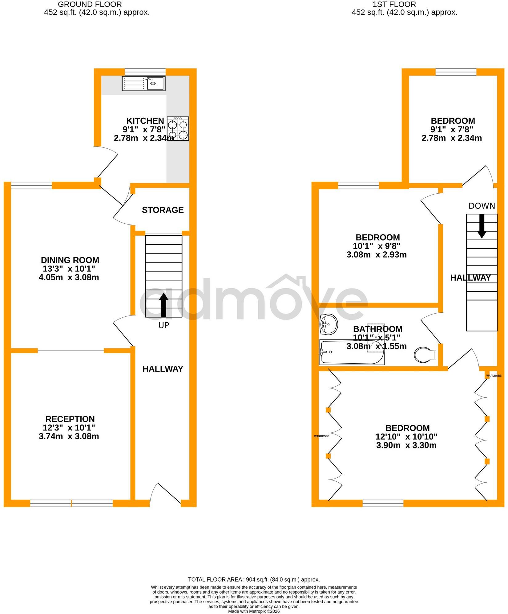 Merlin Grove, Bolton, BL1 floorplan
