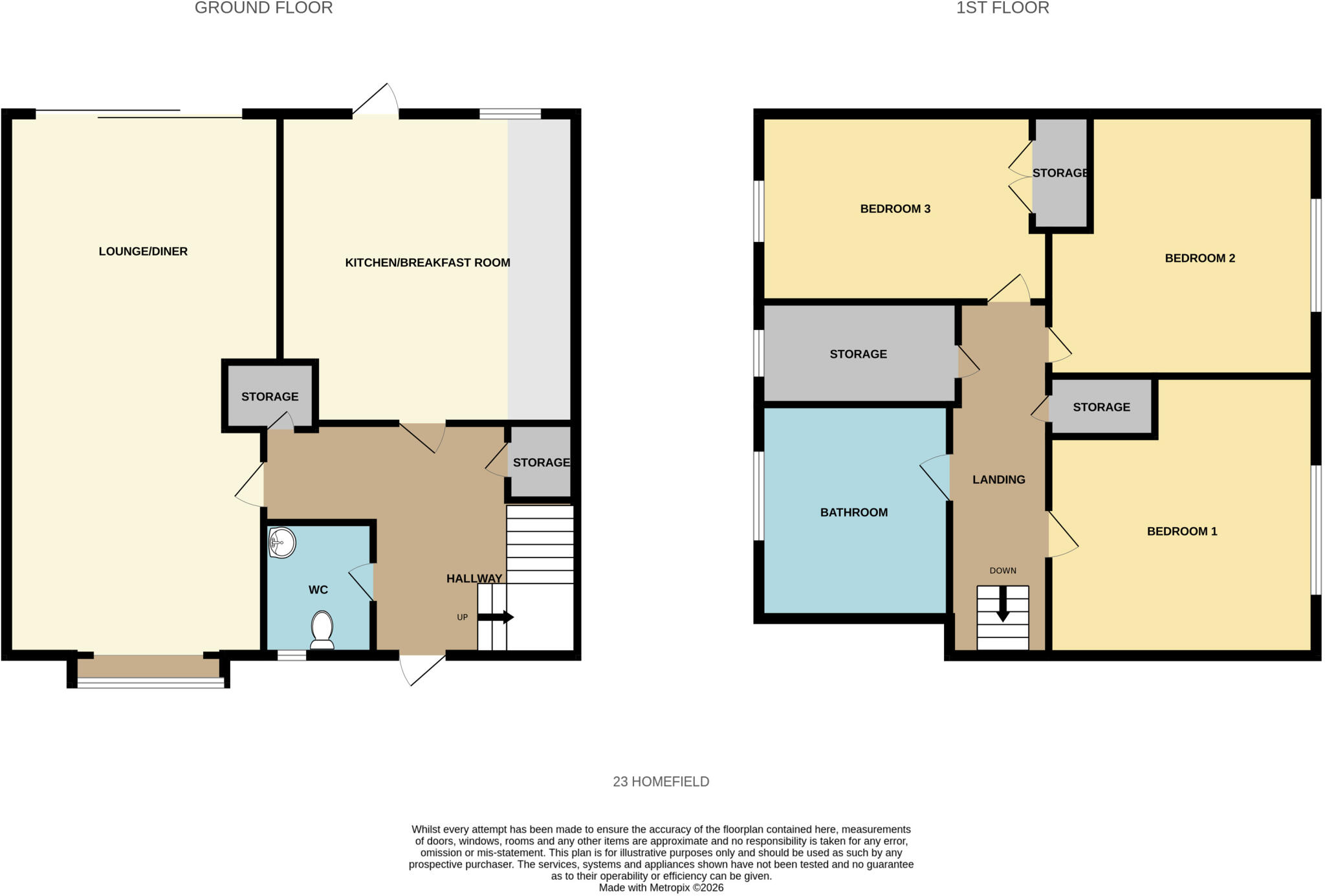 Homefield Road, Witham, CM8 floorplan