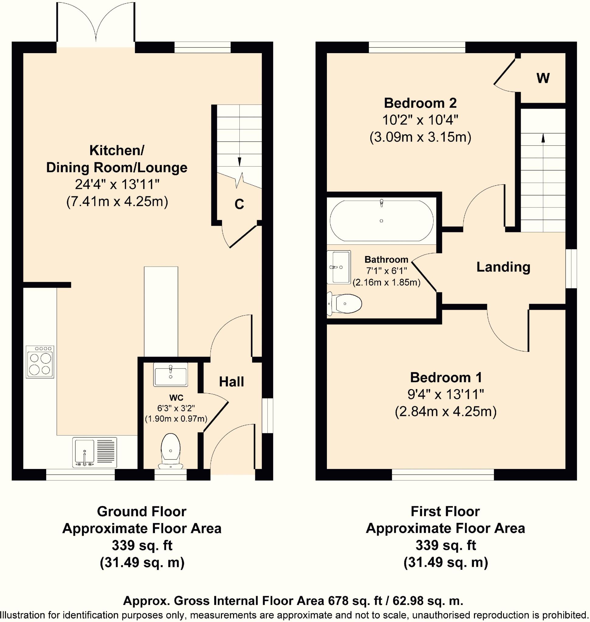 Claybank Street, Heywood floorplan