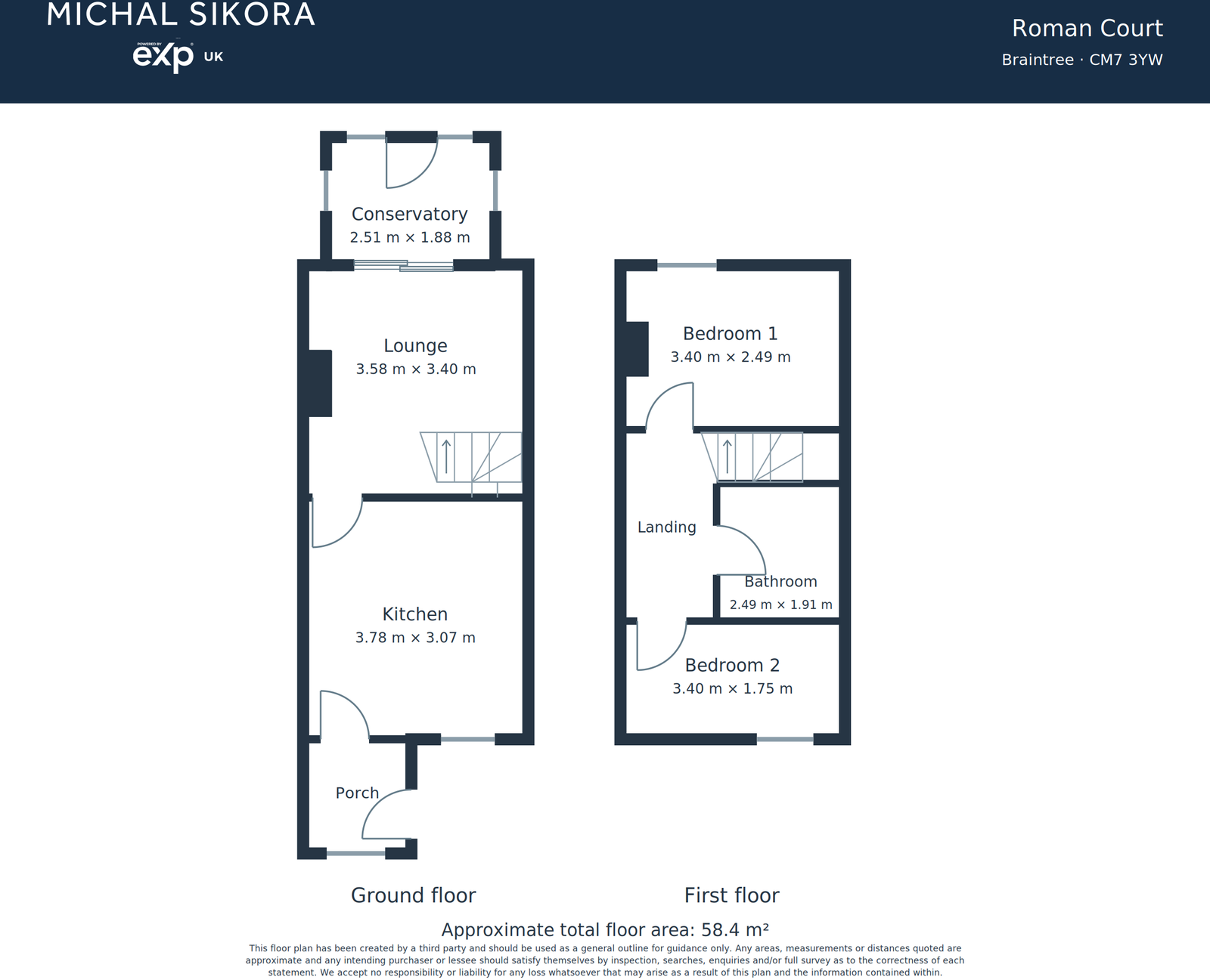Roman Court, Braintree, CM7 floorplan