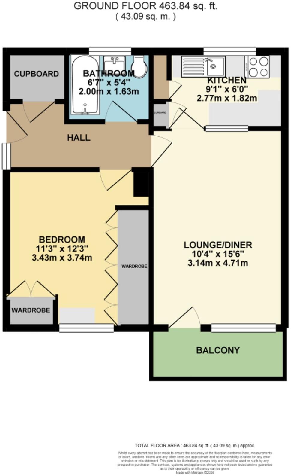 Cliffe Gardens, Shipley, BD18 floorplan
