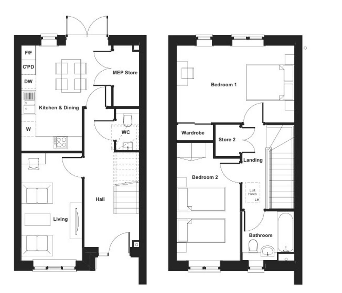 Chapelgate Mews, Basildon floorplan