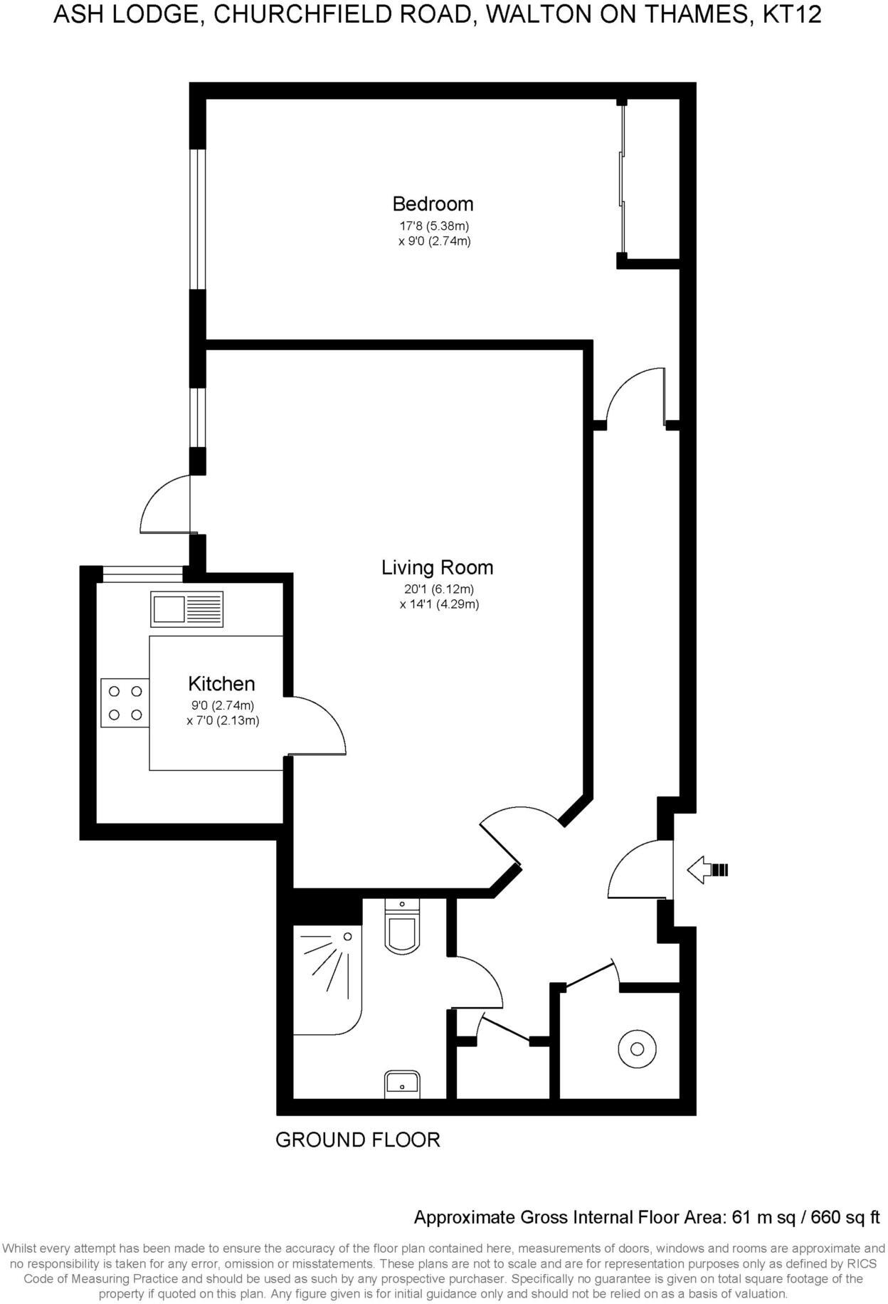 Ash Lodge, Walton On Thames floorplan