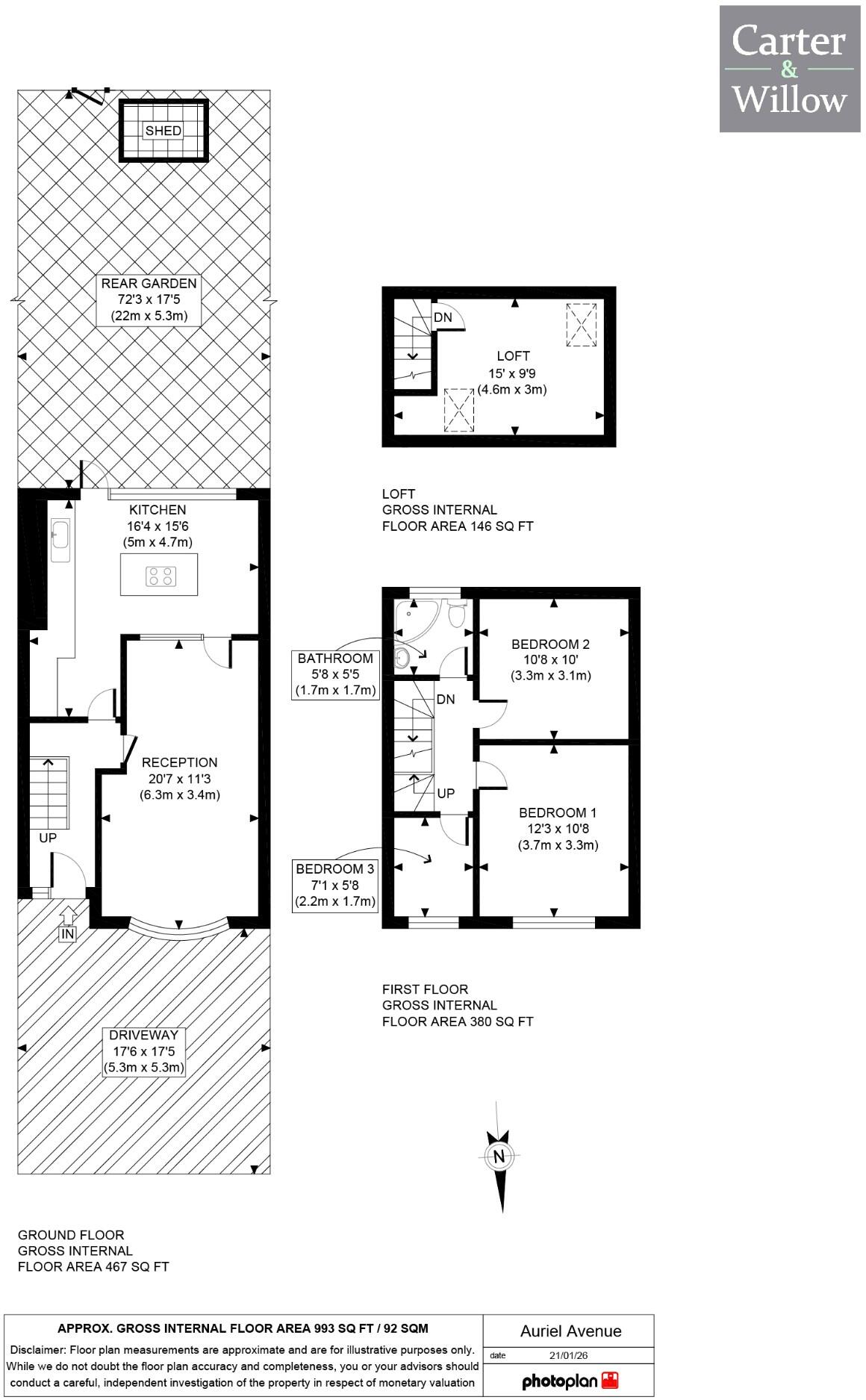Auriel Avenue, Dagenham floorplan