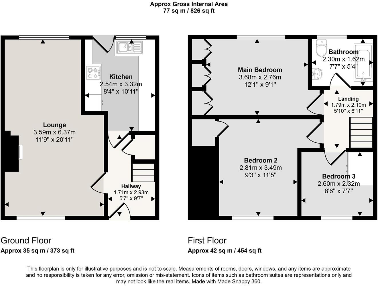 Dene Grove, Silsden floorplan