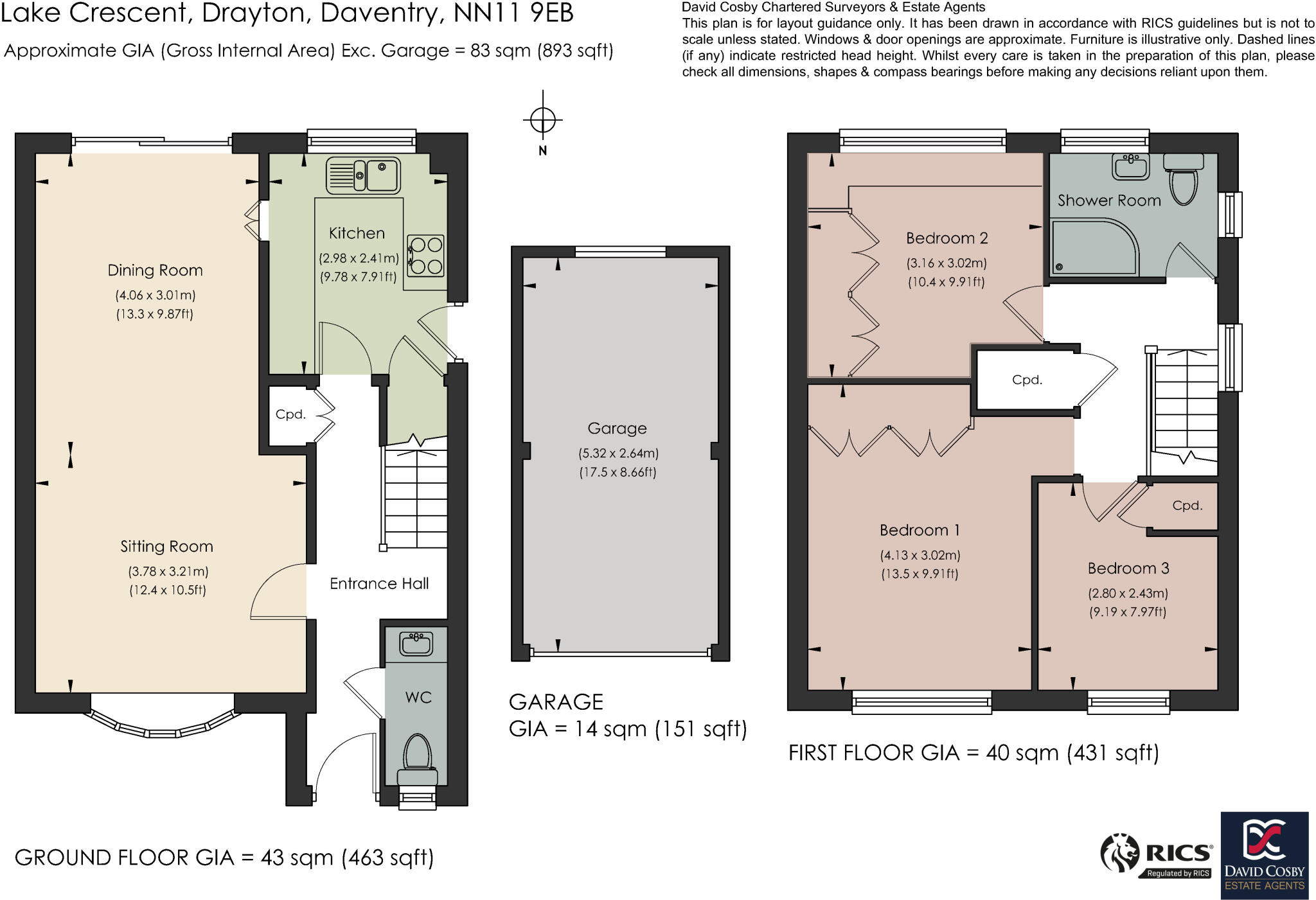 Lake Crescent, Daventry, West Northamptonshire floorplan