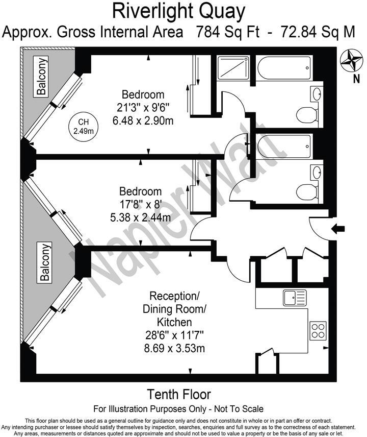 4 Riverlight Quay, Nine Elms, Riverside SW11 floorplan