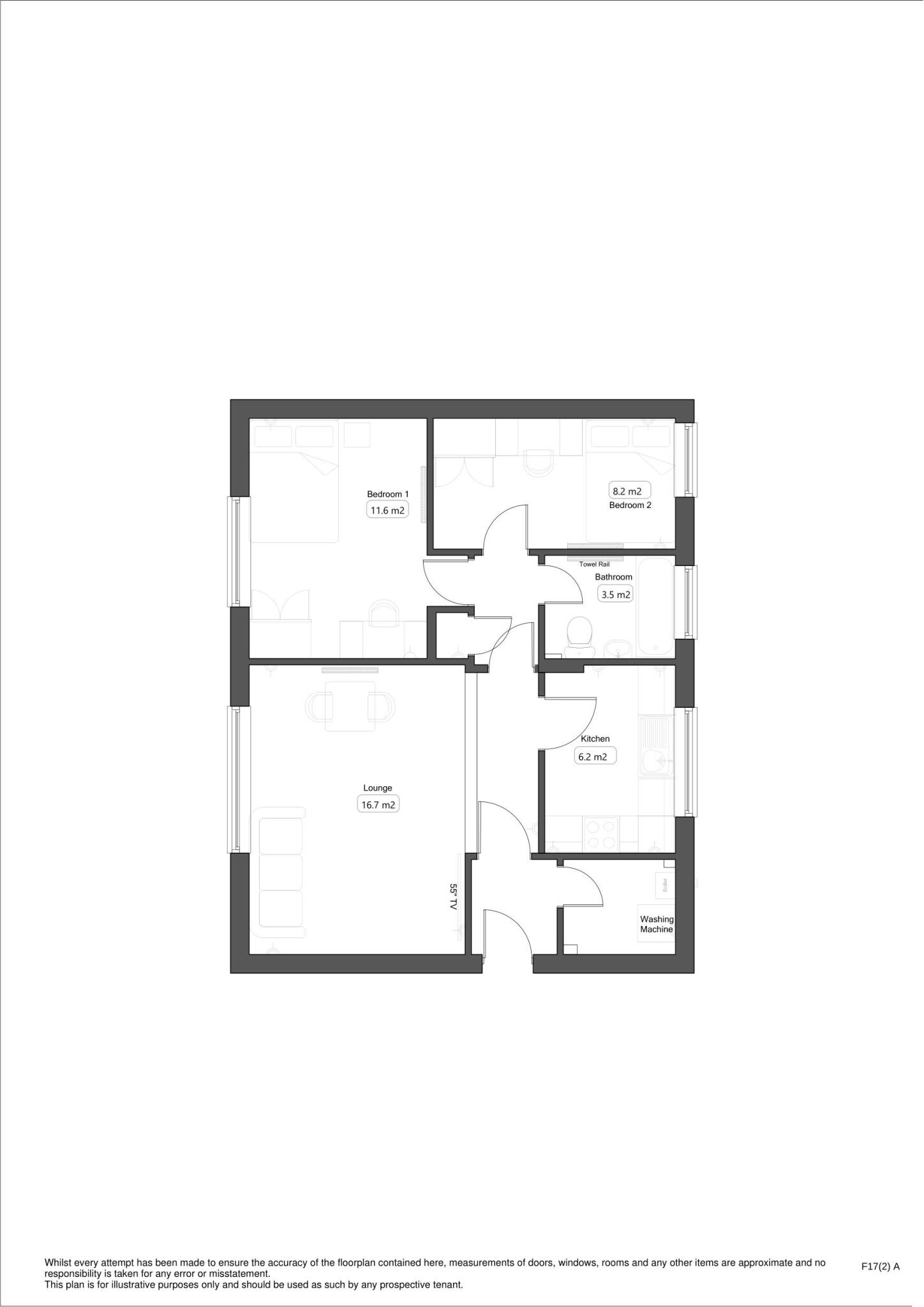 Flat 3, Lebanon Close EX4 5EW floorplan