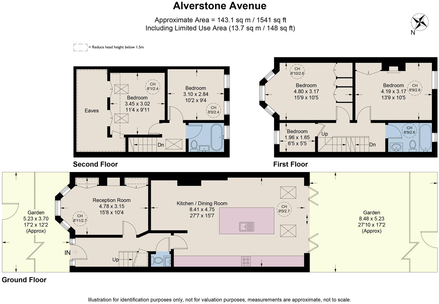 Alverstone Avenue, Southfields, London, SW19 floorplan