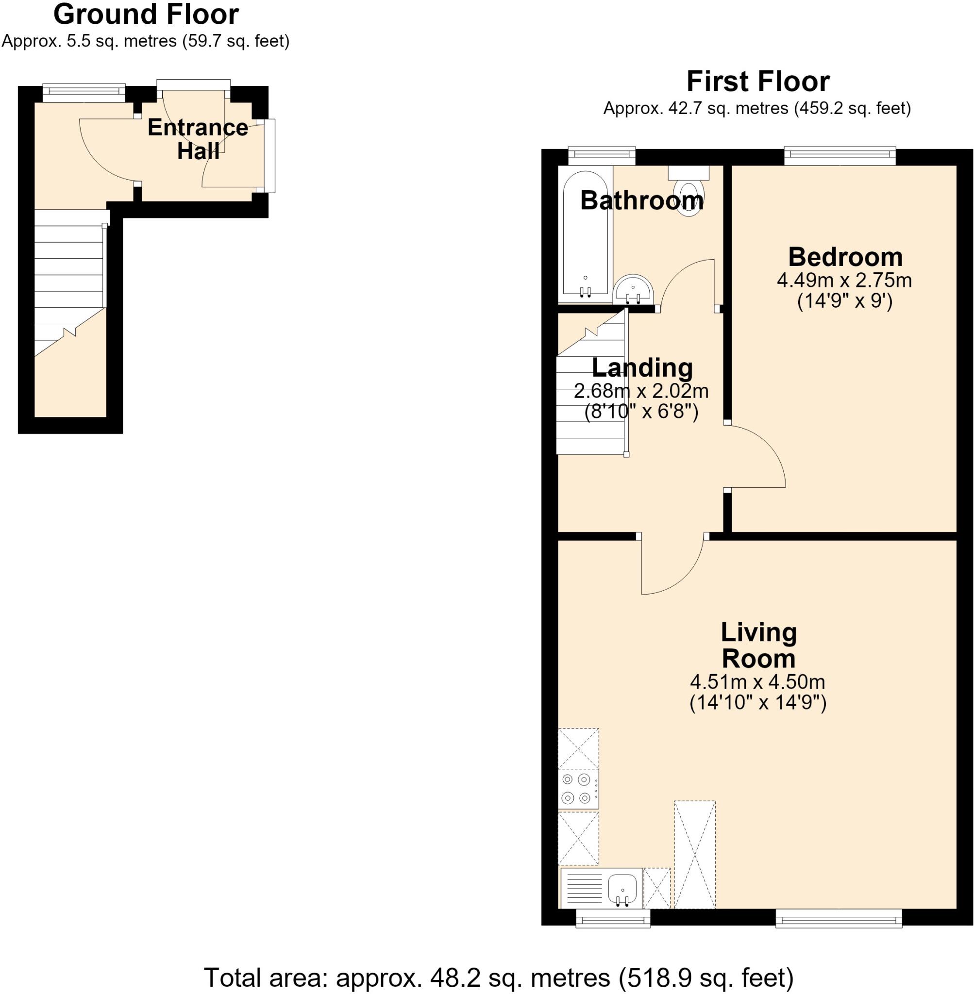 12A Briggate, Silsden, Keighley, Bradford floorplan
