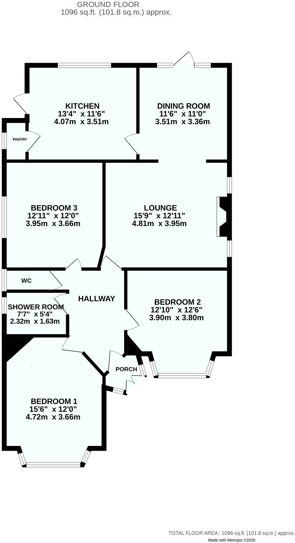 Kirkdale Gardens, Plymouth, Devon, PL2 floorplan
