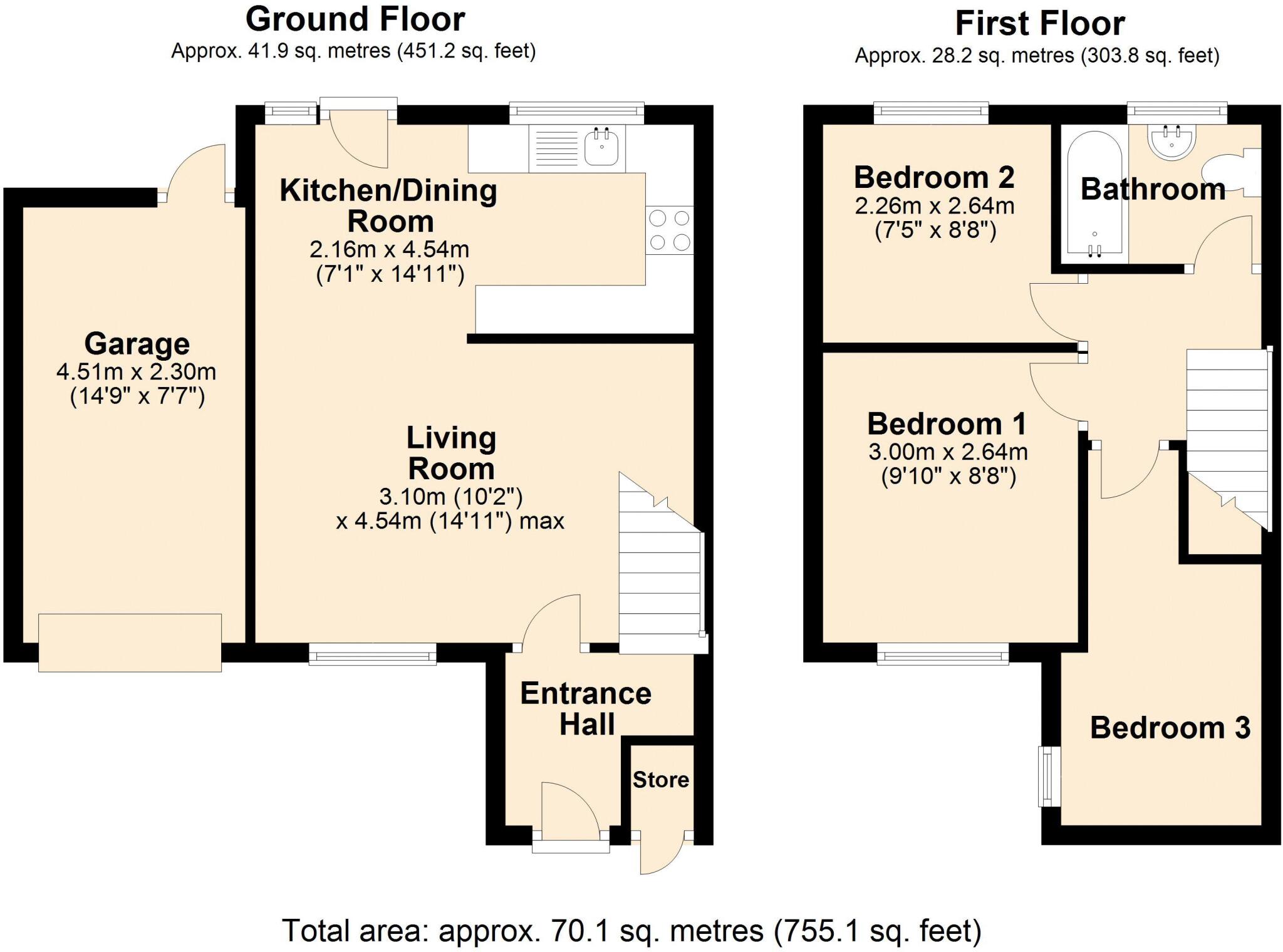 Ash Close, Uppingham floorplan